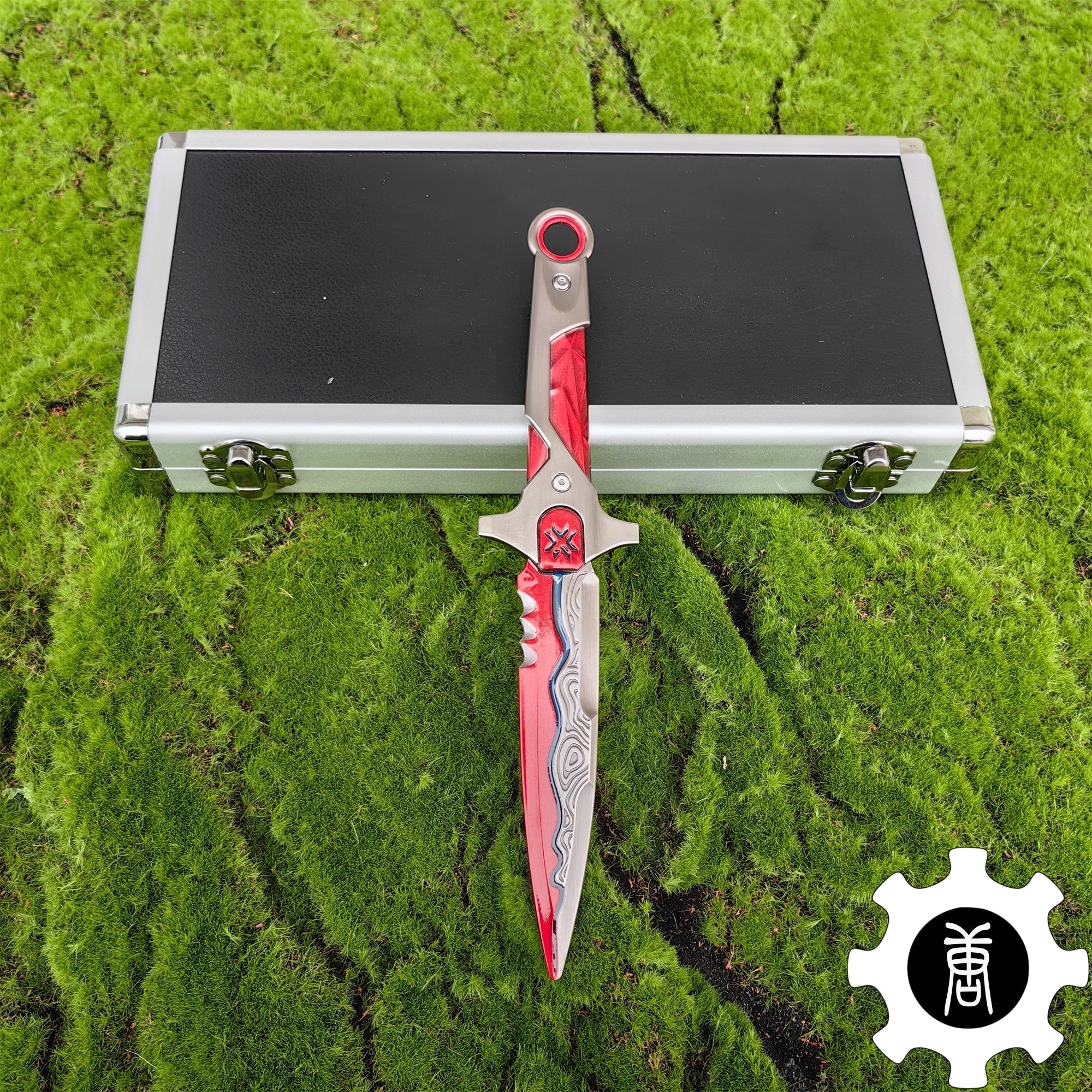 Metal VCT Knife Life Size Replica Luminous Version Red & Aluminum Box weapon fan art - Tophatter Daily Deals