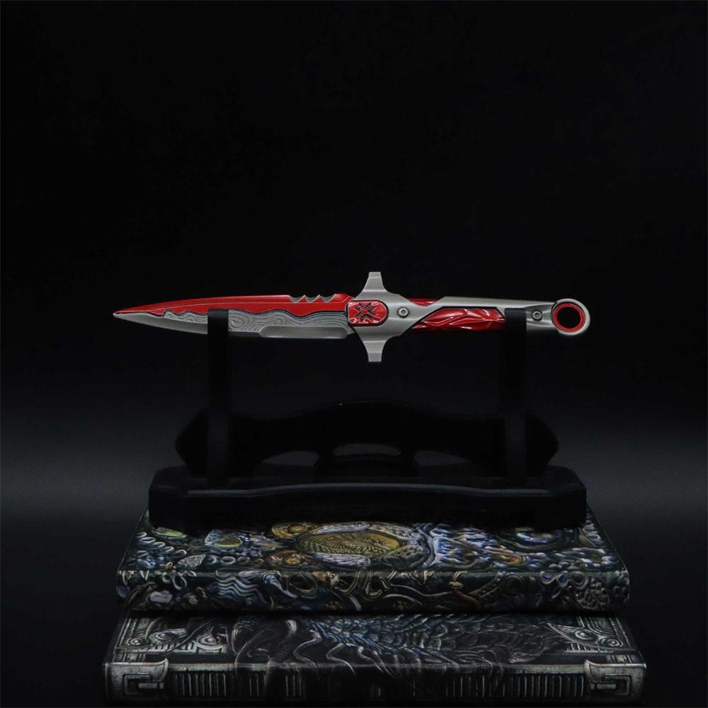Metal VCT Knife Life Size Replica Luminous Version Red & Stand B weapon fan art - Tophatter Daily Deals