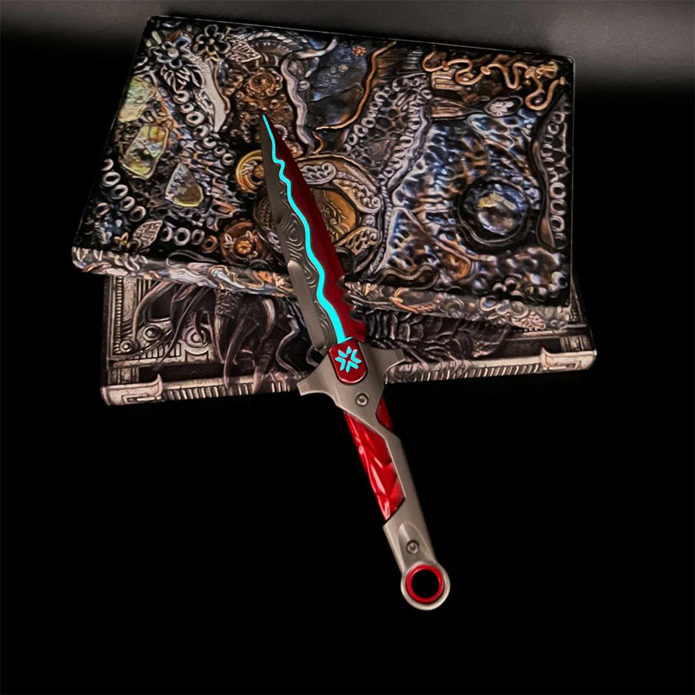 Metal VCT Knife Life Size Replica Luminous Version Red VCT Knife weapon fan art - Tophatter Daily Deals