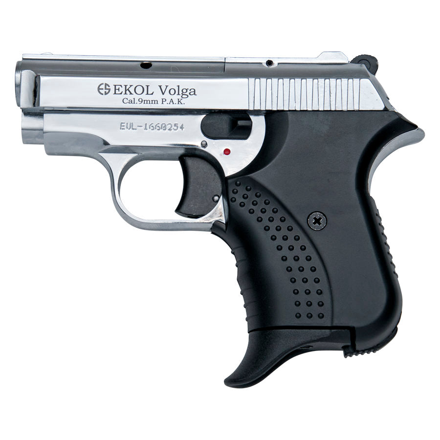 Volga Blank Firing Replica 9MM Gun - Chrome Finish - Tophatter's Inc. Weapons Store Online Collectible Weapons - Tophatter Daily Deals
