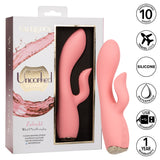 Uncorked Zinfandel Pink Dual Massager with Textured Teaser and 10 Speeds Silicone Vibrator > Vibrators > Ladies > Rabbit - Tophatter Daily Deals
