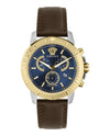 Versace New Chrono Strap Watch Stainless Steel Watches - Tophatter Daily Deals