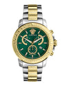 Versace New Chrono Chronograph Watch Two Tone Watches - Tophatter Daily Deals