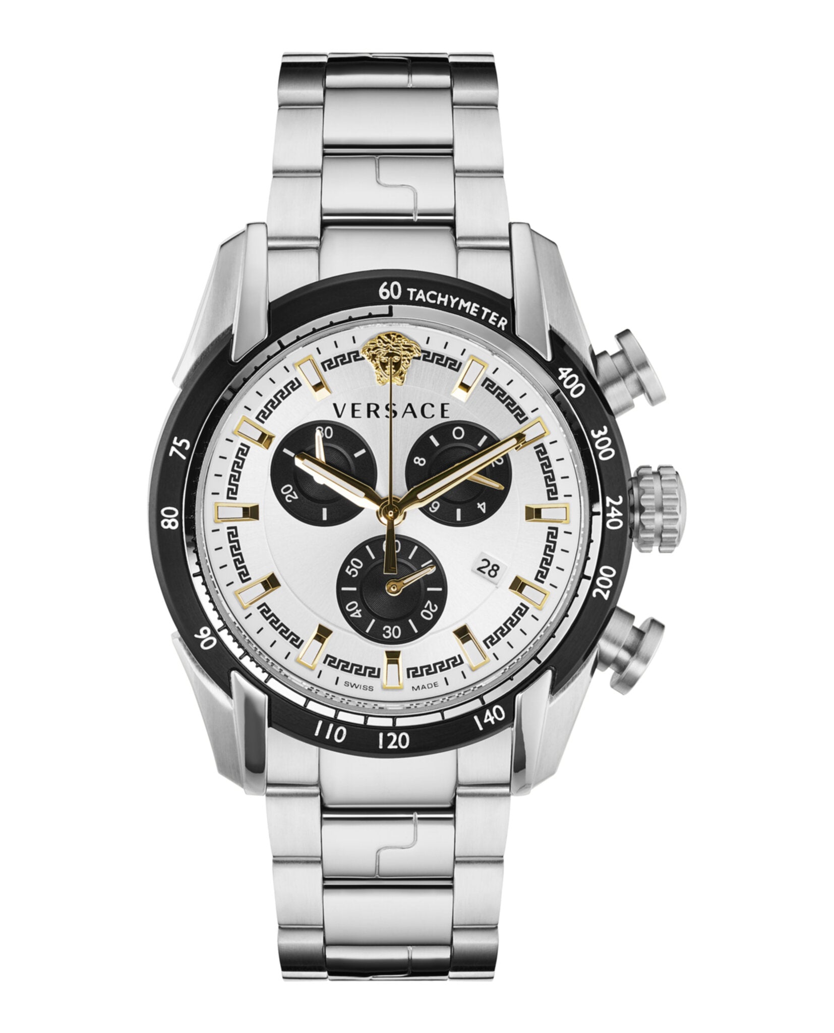 Versace V-Ray Chronograph Watch Stainless Steel Watches - Tophatter Daily Deals