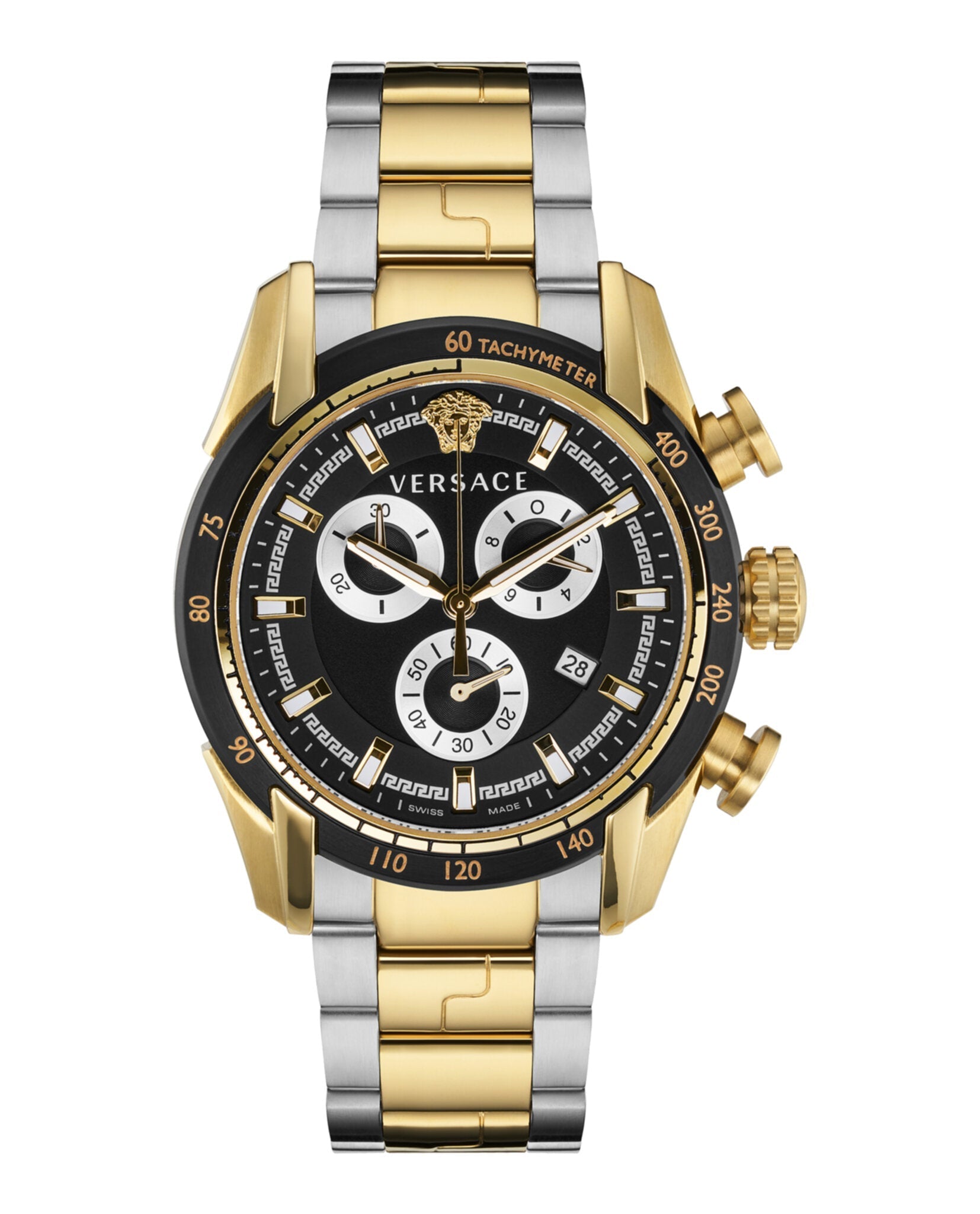 Versace V-Ray Chronograph Watch Two Tone Watches - Tophatter Daily Deals