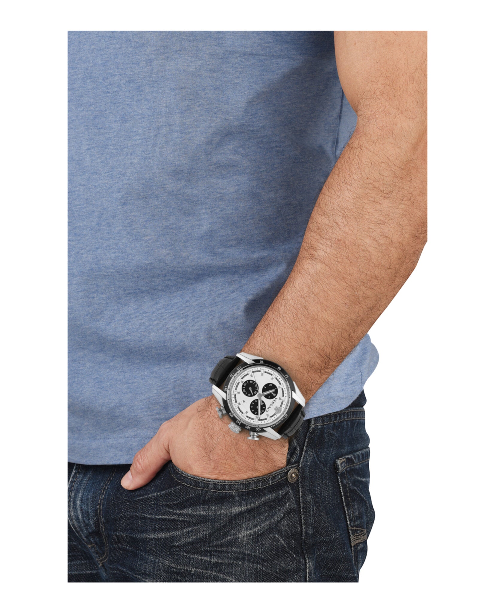 Versace V-Ray Strap Watch Watches - Tophatter Daily Deals