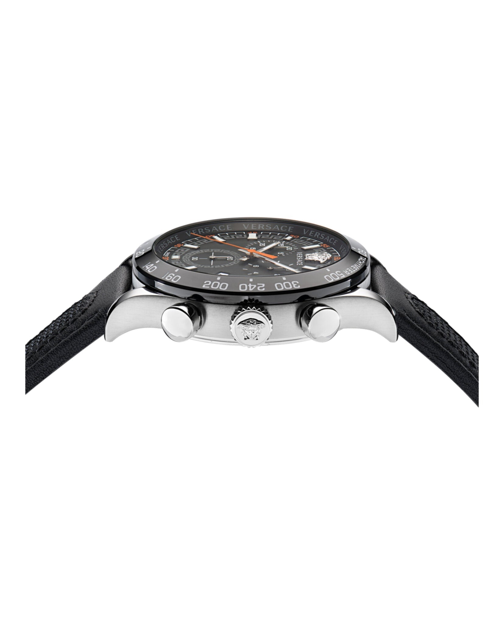 Versace Hellenyium Chrono Leather Watch Watches - Tophatter Daily Deals