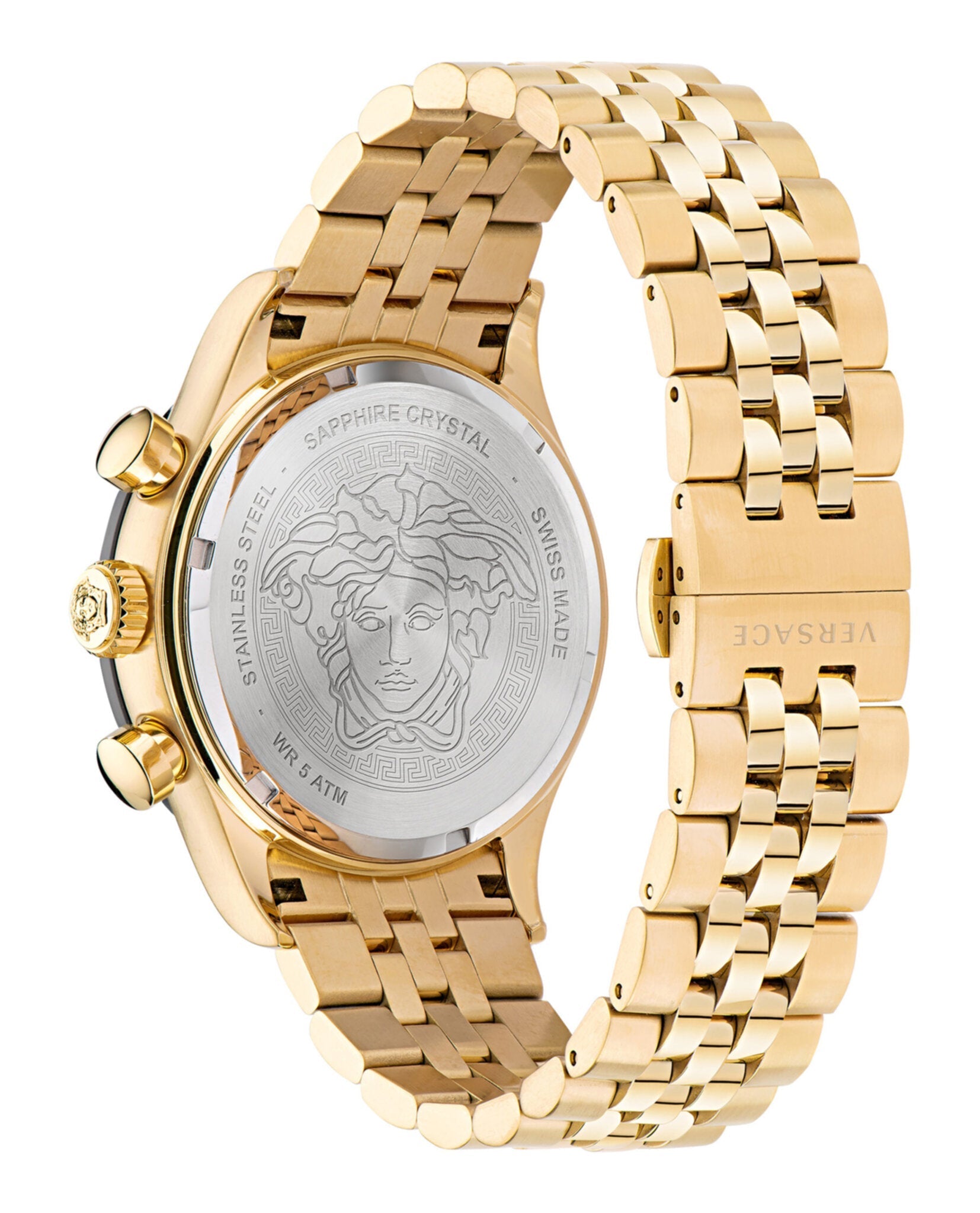 Versace Hellenyium Chrono Bracelet Watch Watches - Tophatter Daily Deals