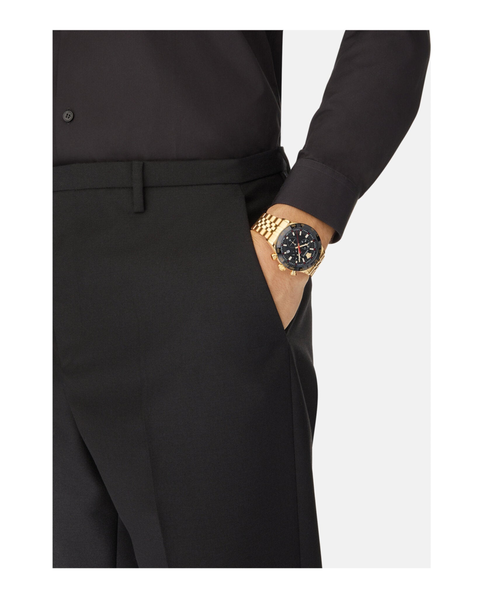 Versace Hellenyium Chrono Bracelet Watch Watches - Tophatter Daily Deals