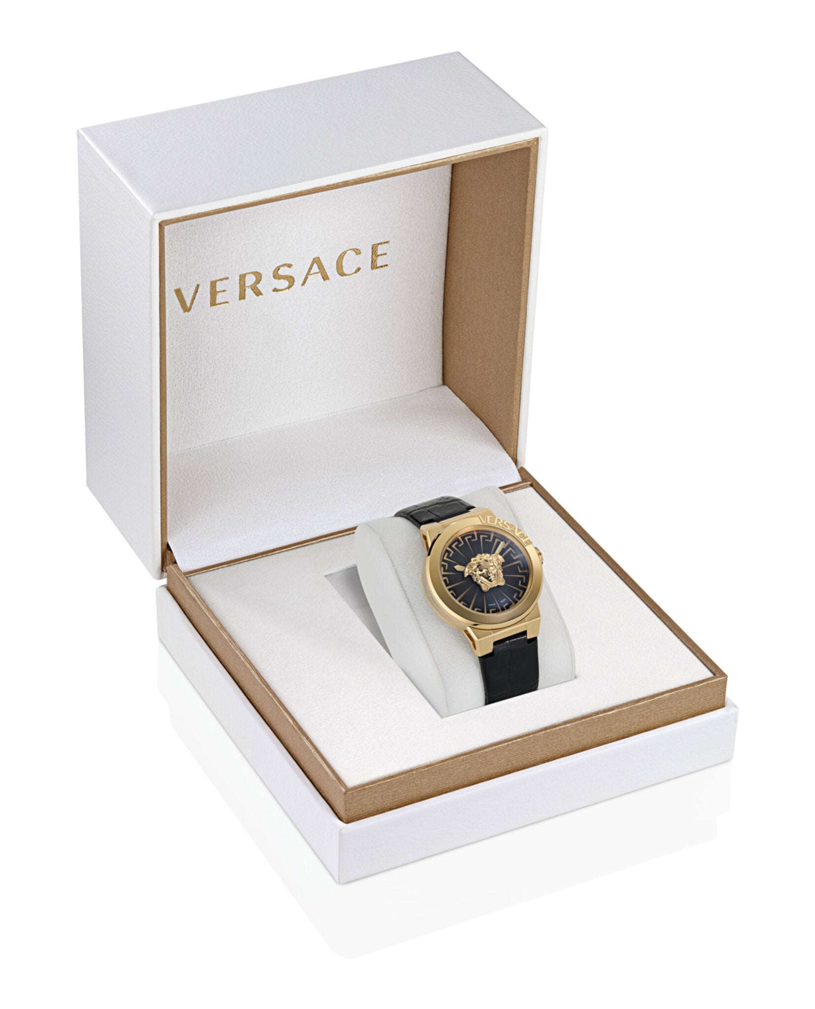 Versace Medusa Infinite Leather Watch Watches - Tophatter Daily Deals