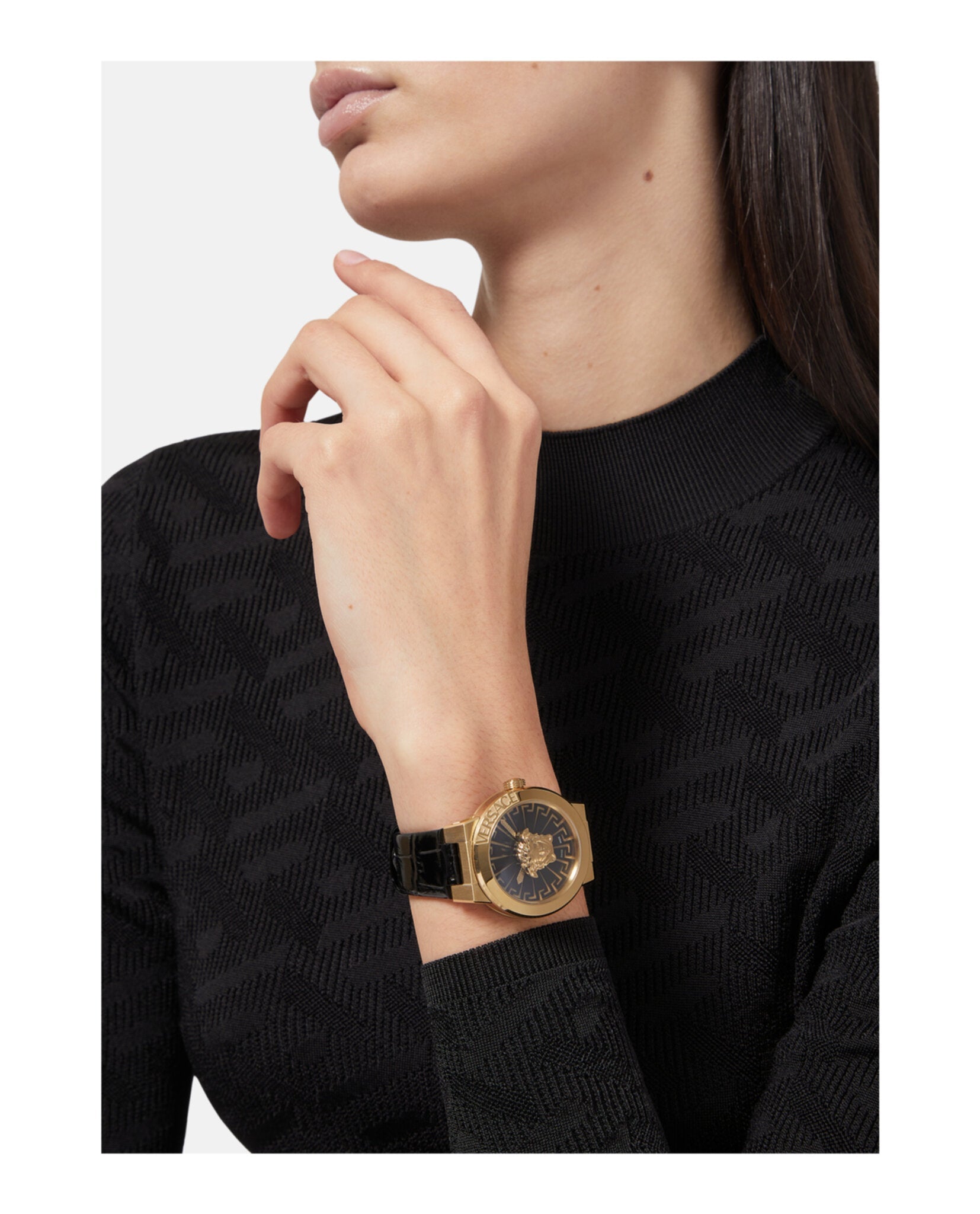Versace Medusa Infinite Leather Watch Watches - Tophatter Daily Deals