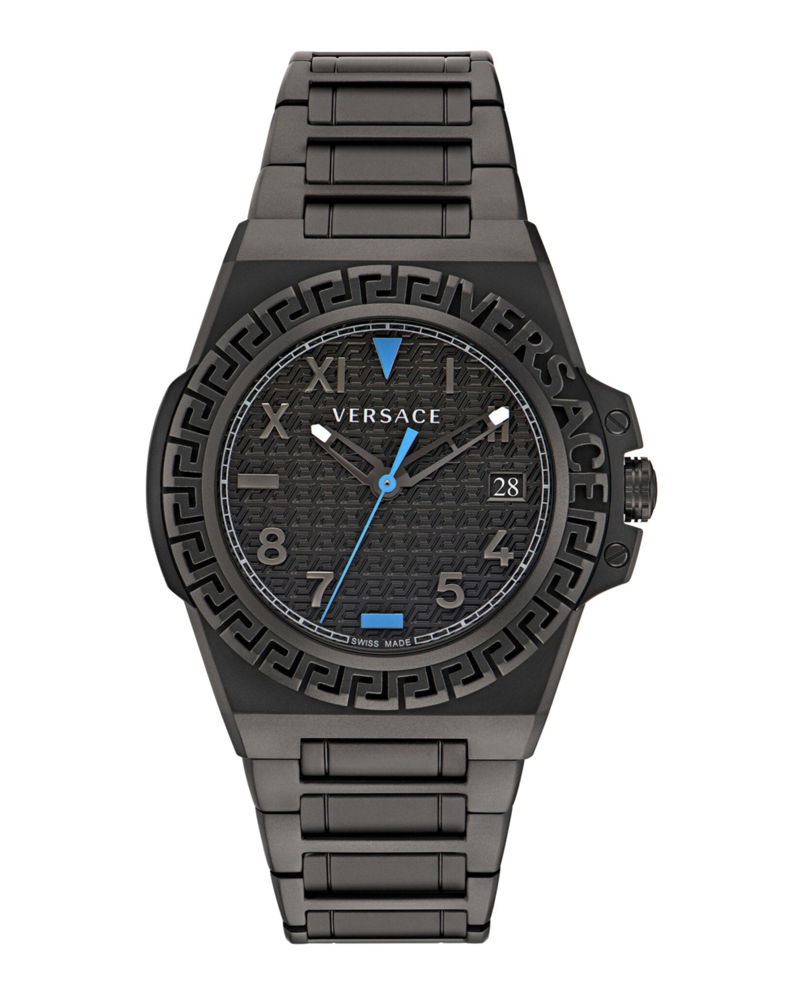Versace Greca Reaction Bracelet Watch Black Watches - Tophatter Daily Deals
