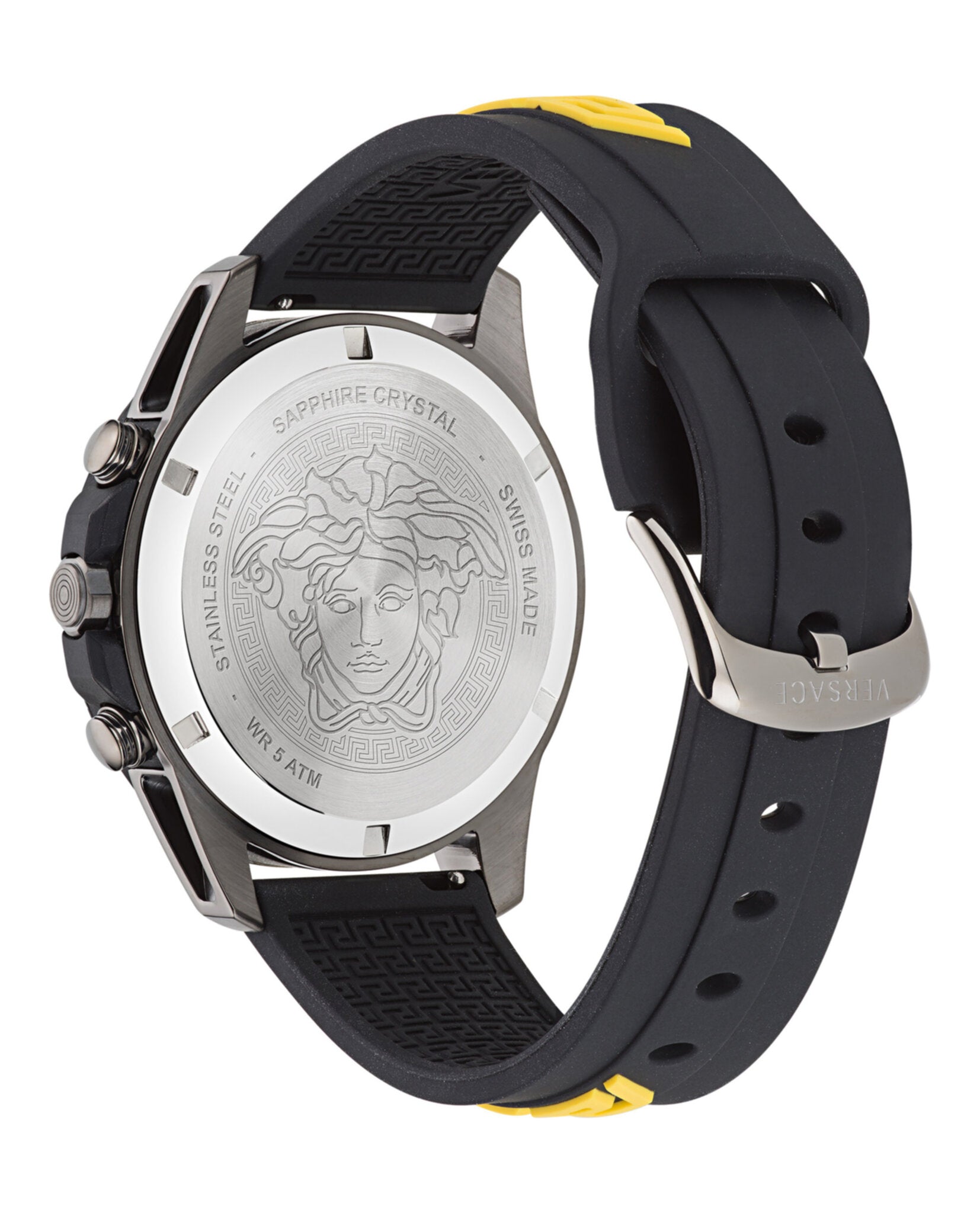 Versace Greca Action Chrono Silicone Watch Watches - Tophatter Daily Deals