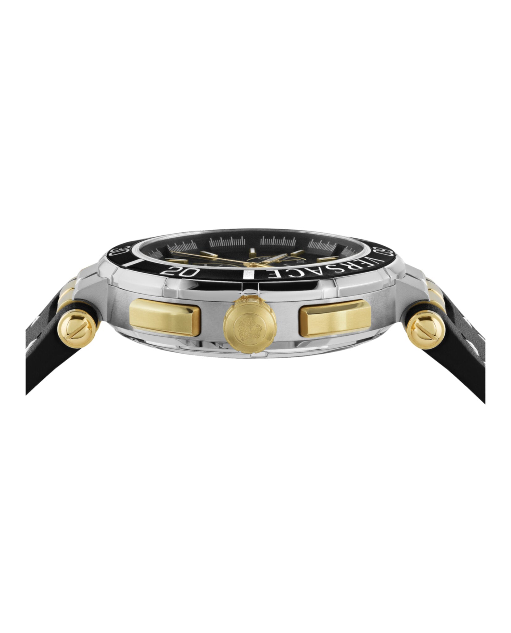 Versace Greca Chrono Leather Watch Watches - Tophatter Daily Deals