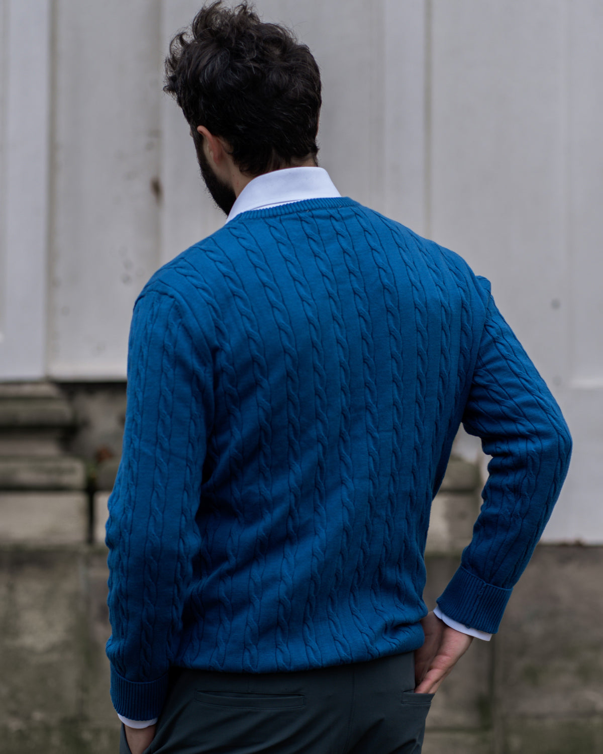 Soft Timeless Men's Cable Knit Sweater - Crewneck, Cotton - Tophatter Daily Deals