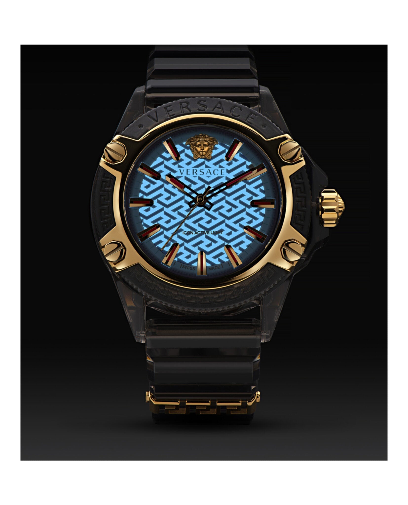 Versace Icon Active Silicone Watch Watches - Tophatter Daily Deals