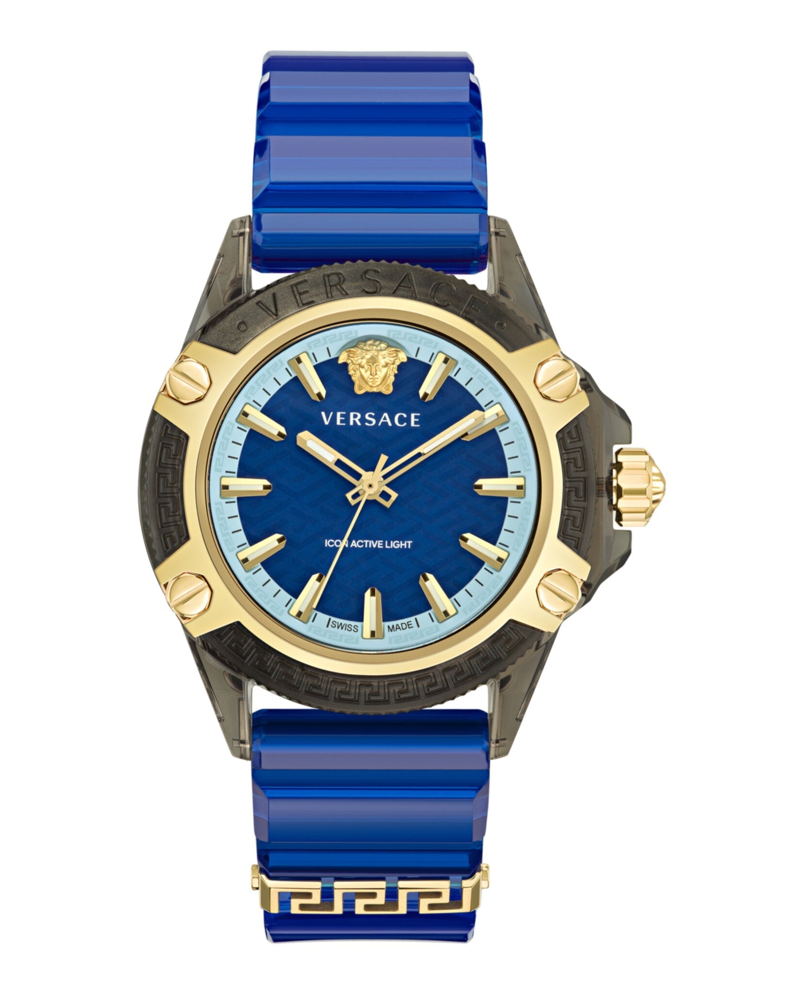 Versace Icon Active Silicone Watch Black Watches - Tophatter Daily Deals