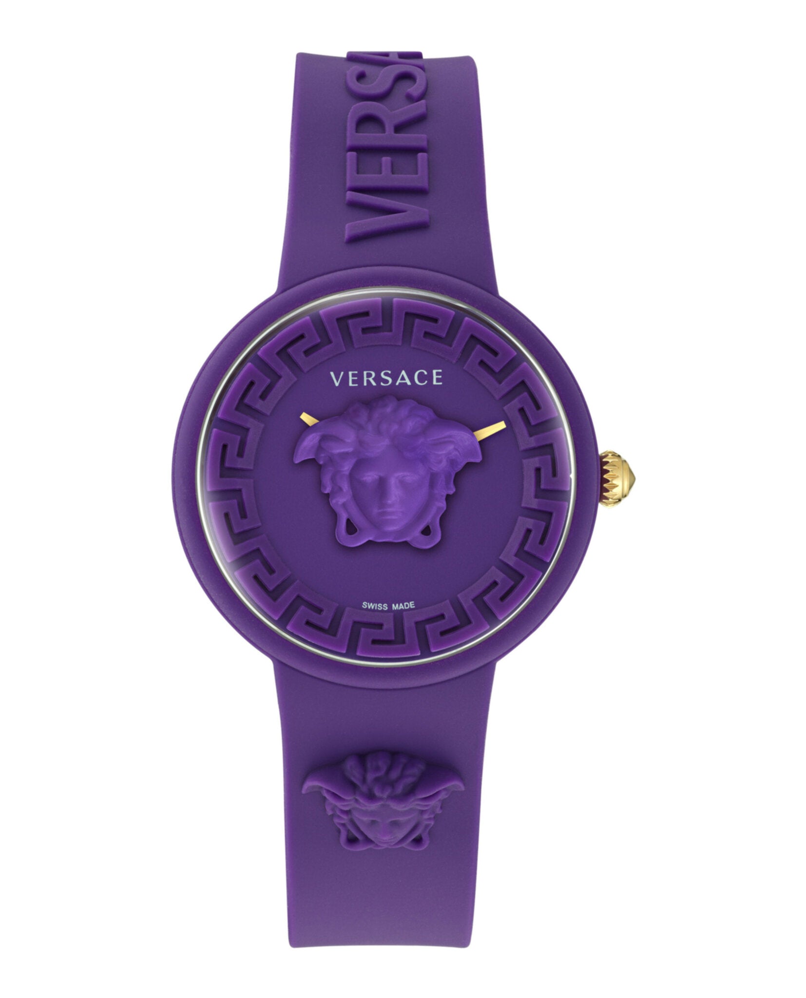 Versace Medusa Pop Silicone Watch Purple Watches - Tophatter Daily Deals