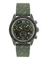 Versace Greca Dome Chrono Leather Watch Gun Watches - Tophatter Daily Deals