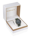 Versace Greca Dome Chrono Leather Watch Watches - Tophatter Daily Deals