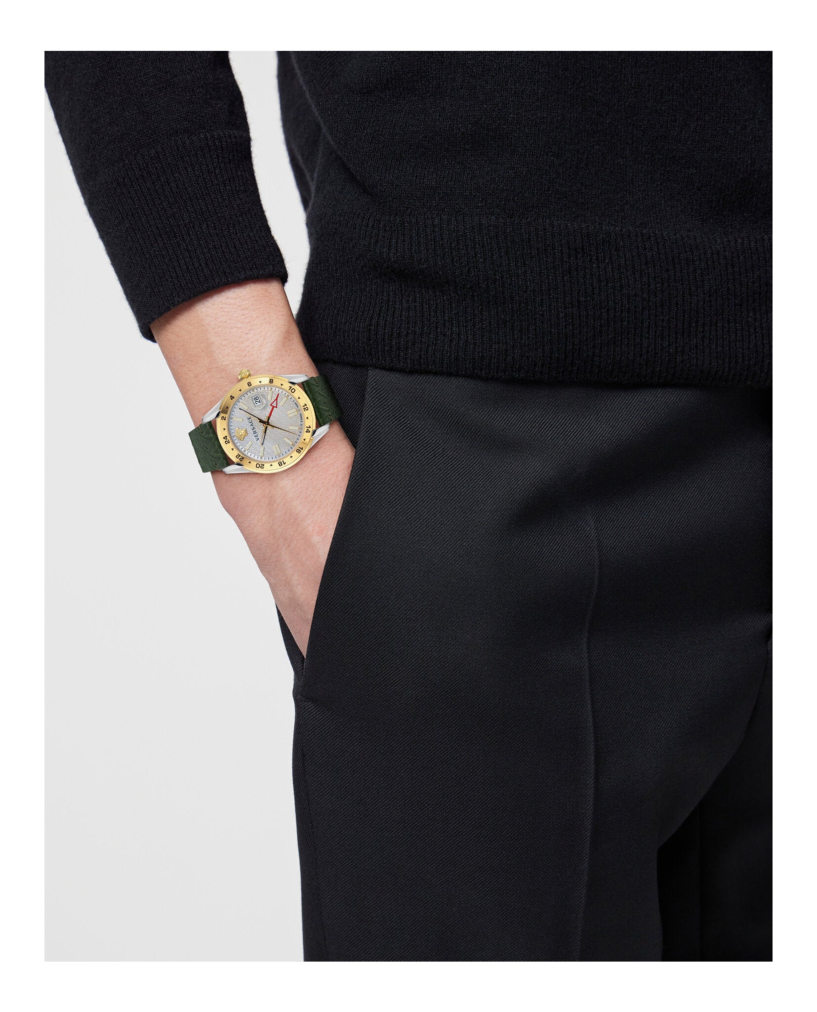 Versace Greca Time GMT Watch Watches - Tophatter Daily Deals