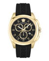 Versace Geo Chrono Silicone Watch Gold Watches - Tophatter Daily Deals