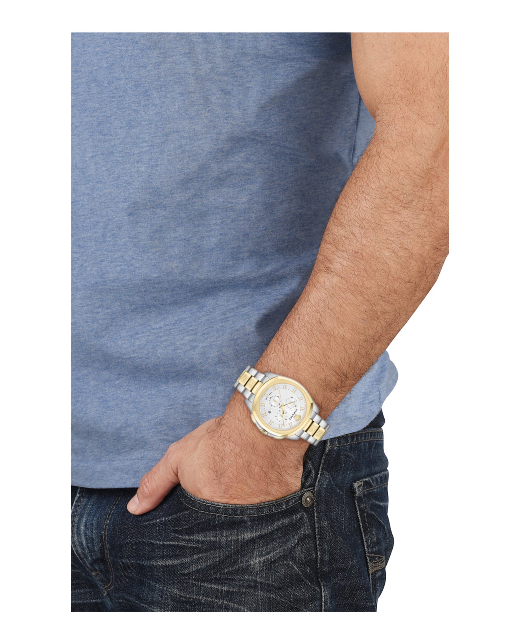 Versace Geo Chrono Bracelet Watch Watches - Tophatter Daily Deals