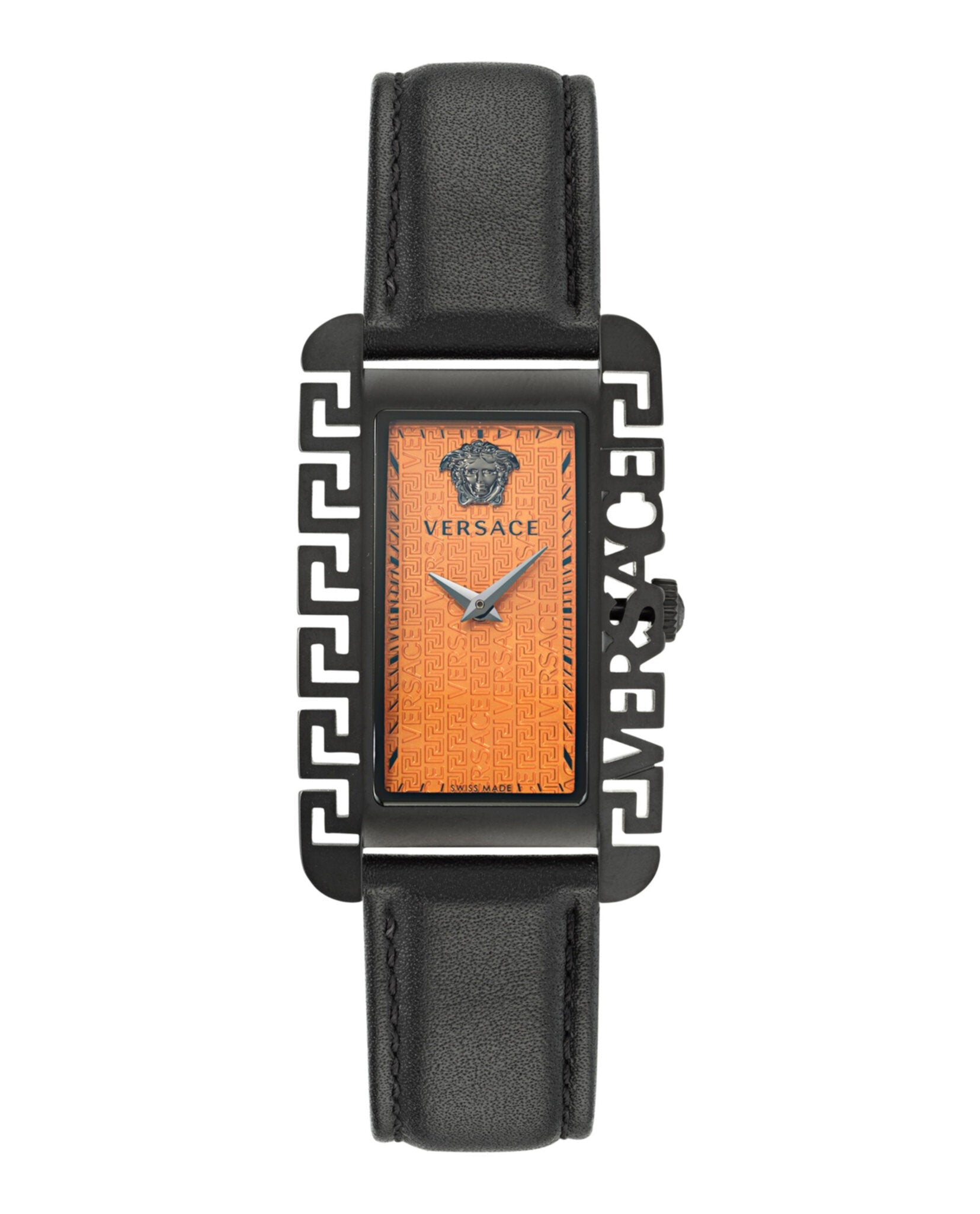 Versace Flair Leather Watch Black Watches - Tophatter Daily Deals
