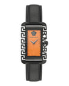 Versace Flair Leather Watch Black Watches - Tophatter Daily Deals