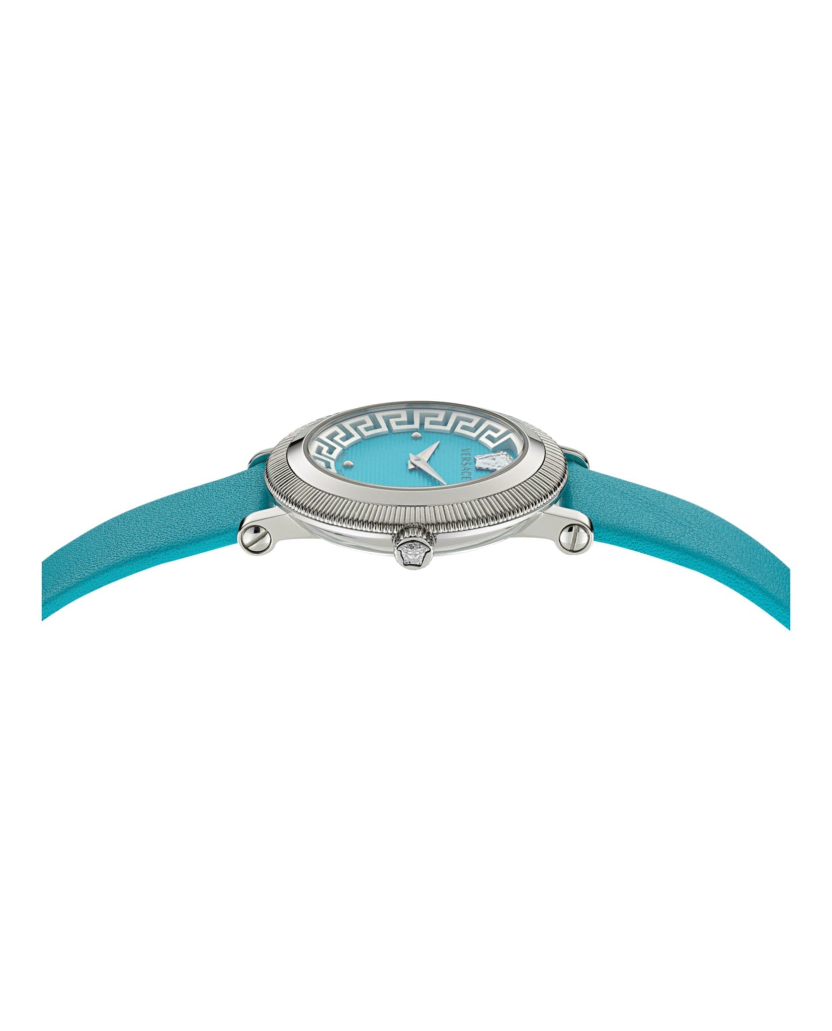 Versace Greca Flourish Leather Watch Watches - Tophatter Daily Deals