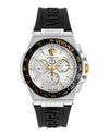 Versace Greca Extreme Chrono Silicone Watch Stainless Steel Watches - Tophatter Daily Deals
