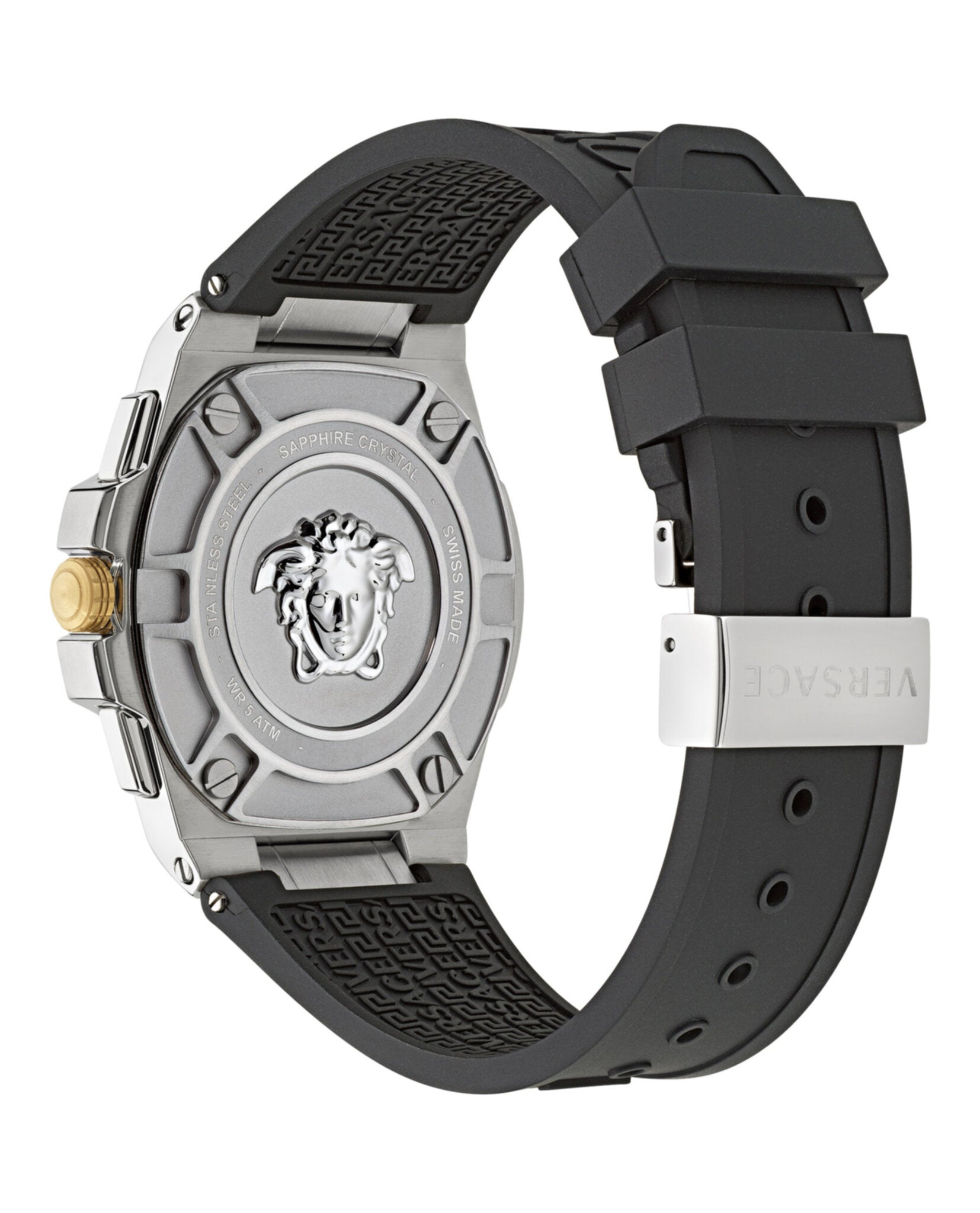 Versace Greca Extreme Chrono Silicone Watch Watches - Tophatter Daily Deals