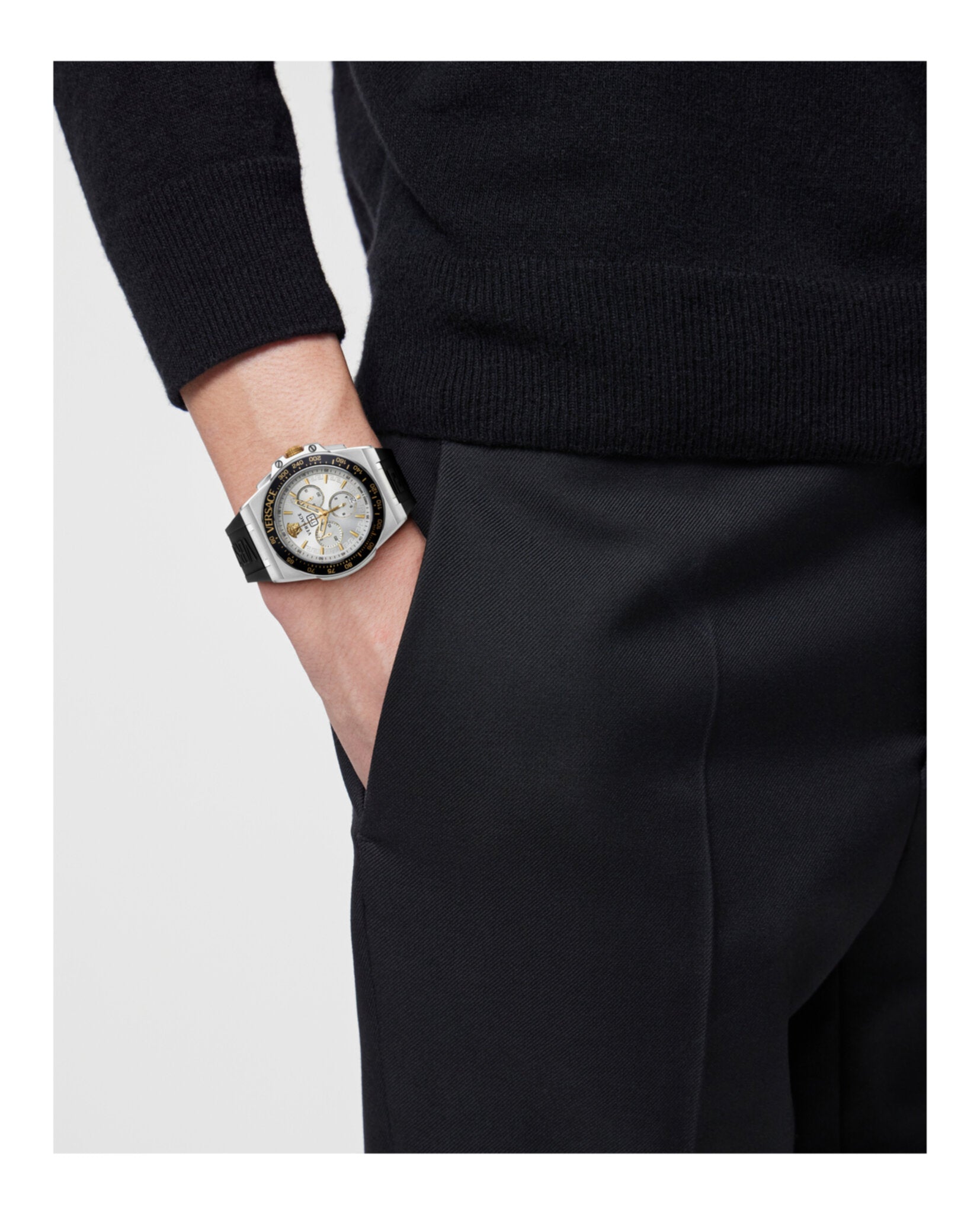 Versace Greca Extreme Chrono Silicone Watch Watches - Tophatter Daily Deals