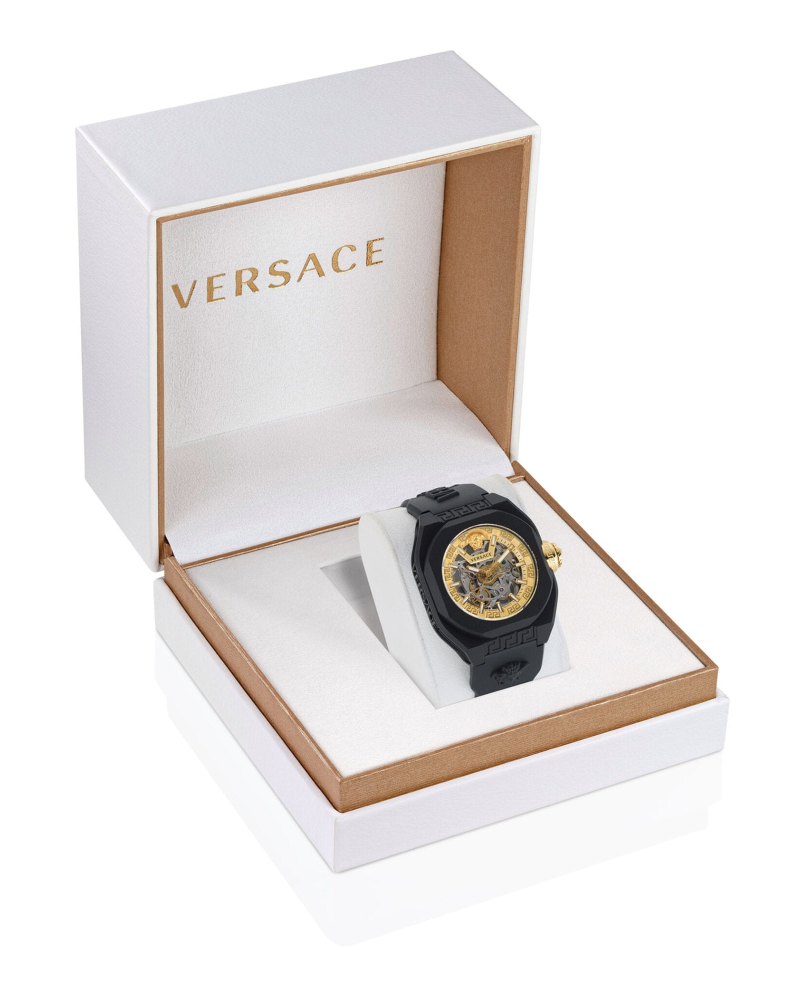 Versace V-Legend Skeleton Automatic Watch Watches - Tophatter Daily Deals