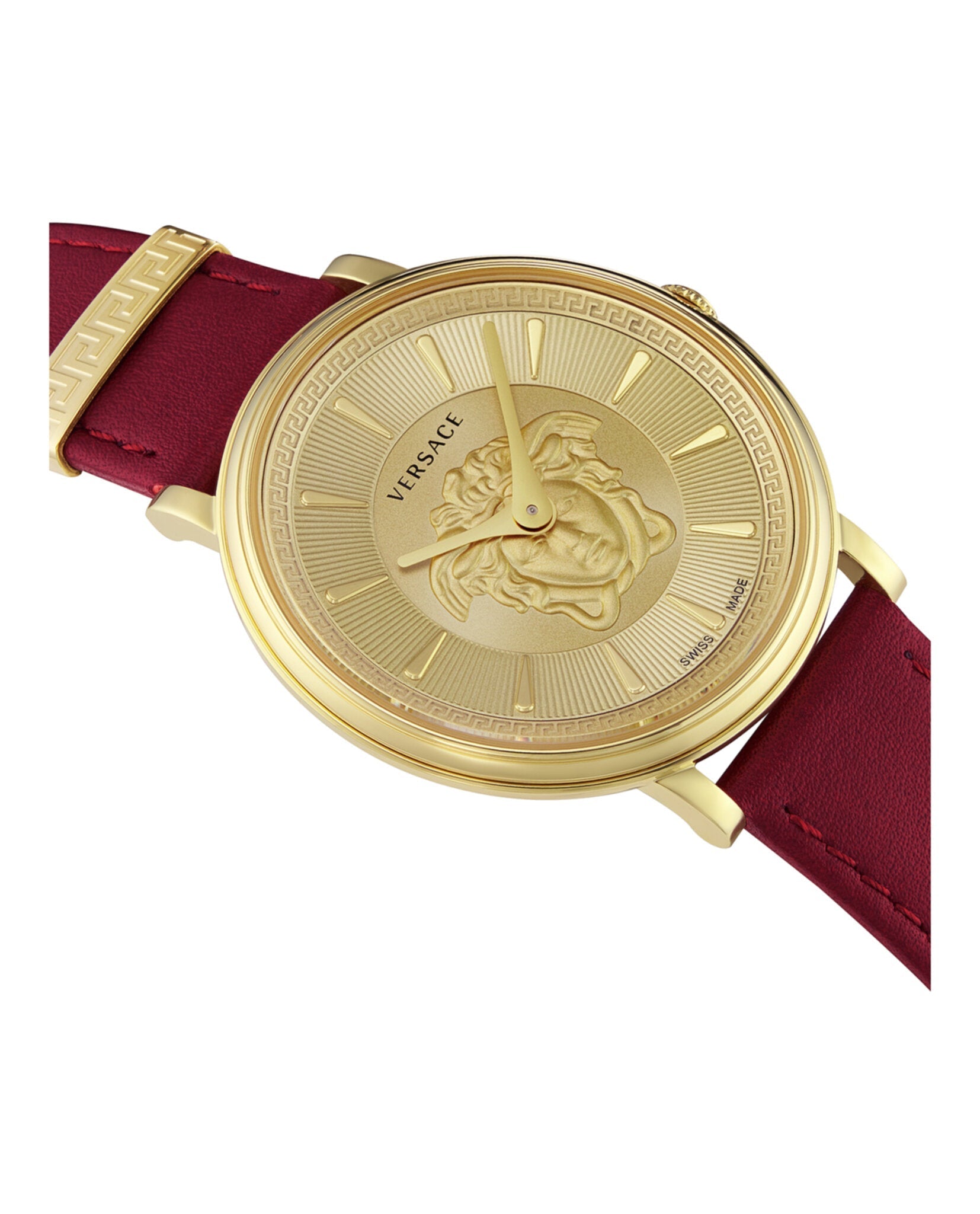 Versace V-Circle Medusa Strap Watch Watches - Tophatter Daily Deals