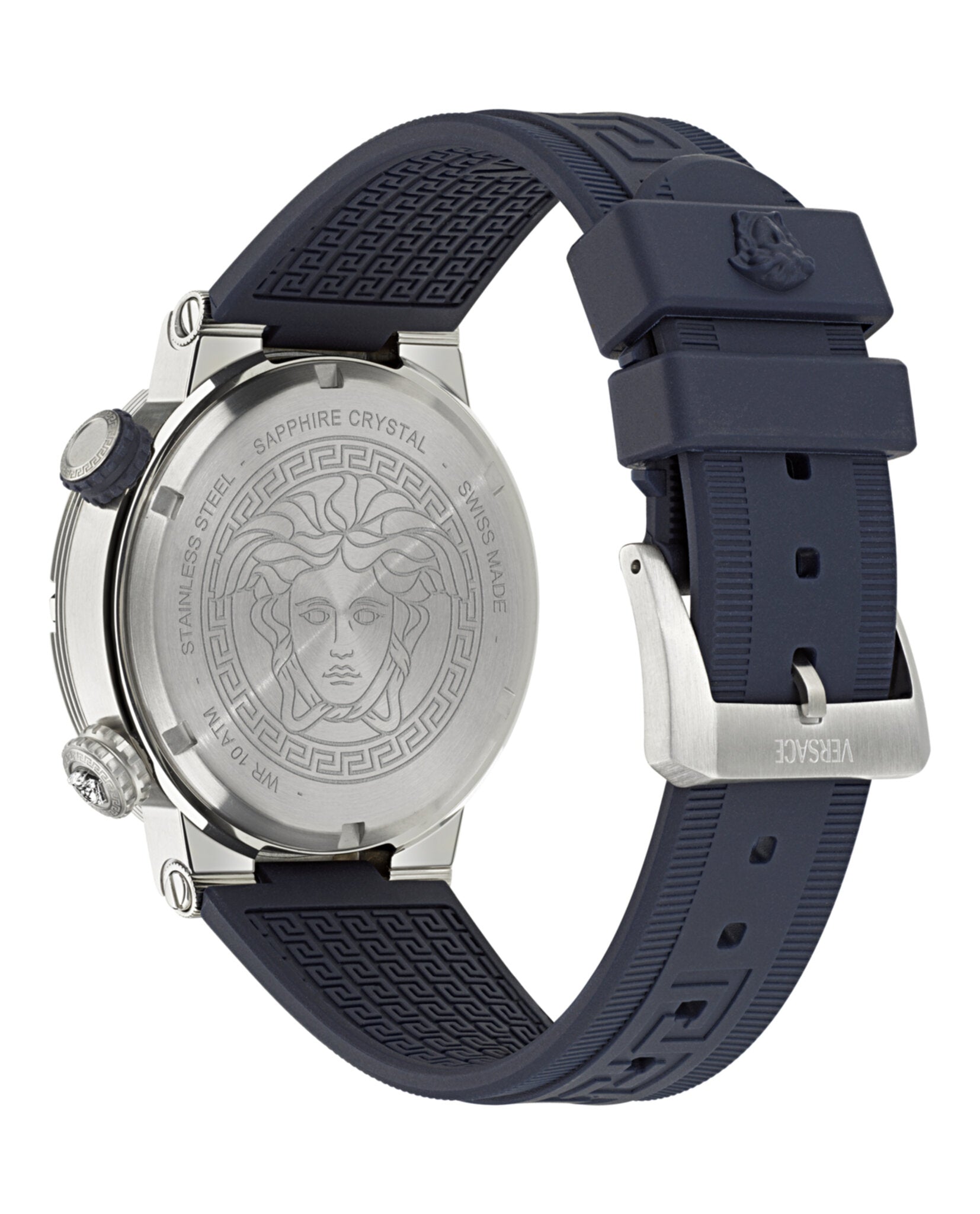 Versace Greca Logo Diver Recycled PU Strap Watches - Tophatter Daily Deals