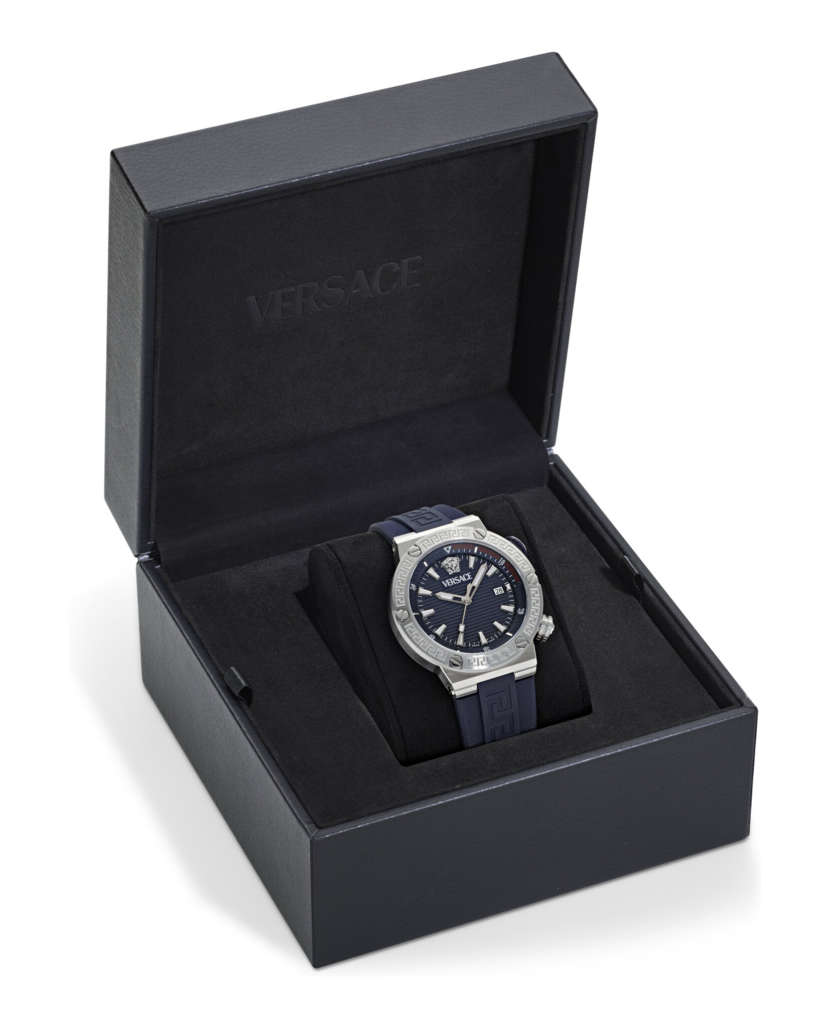 Versace Greca Logo Diver Recycled PU Strap Watches - Tophatter Daily Deals