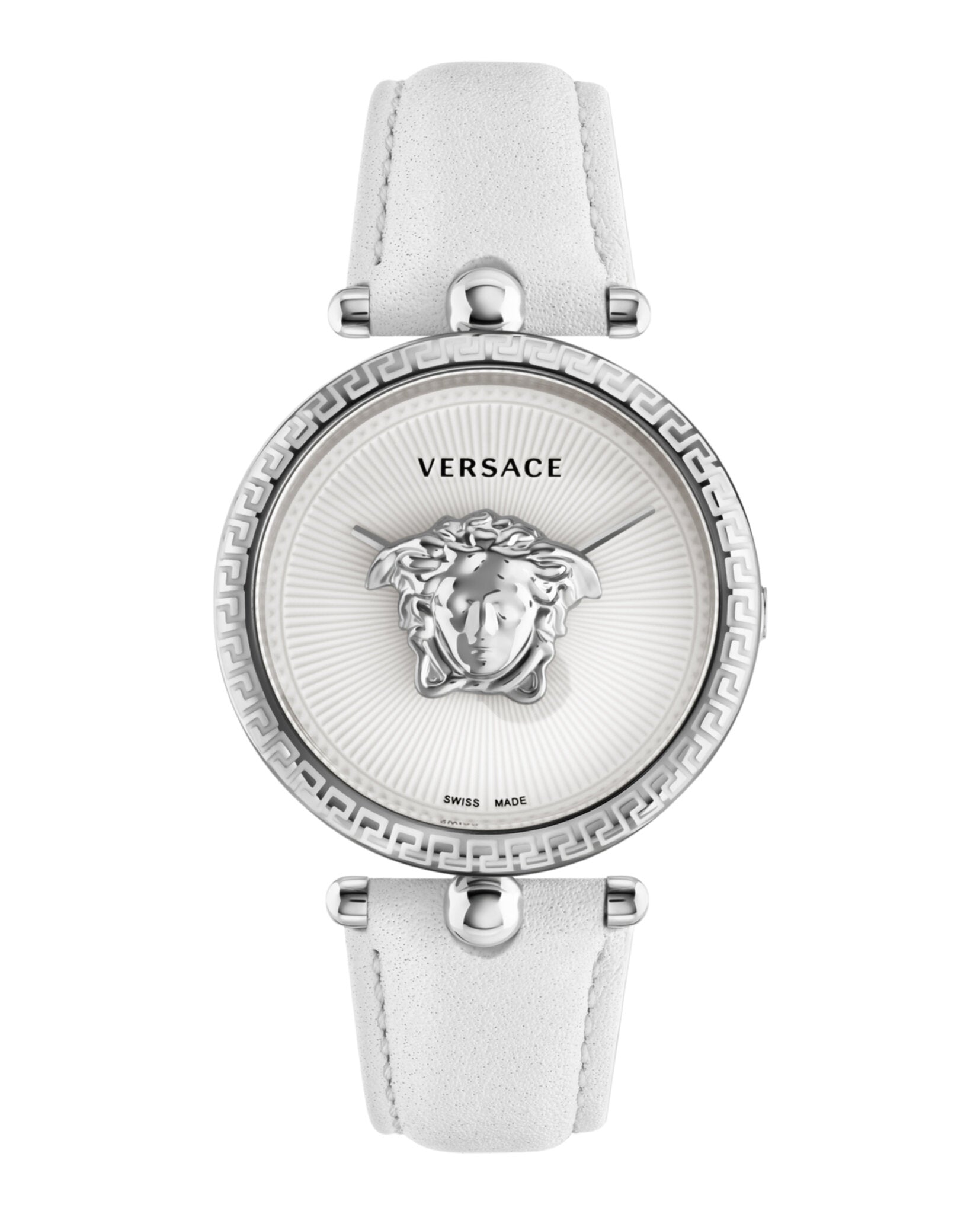 Versace Palazzo Empire Leather Watch Stainless Steel Watches - Tophatter Daily Deals
