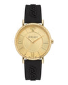 Versace V-Eternal Silicone Watch Gold Watches - Tophatter Daily Deals