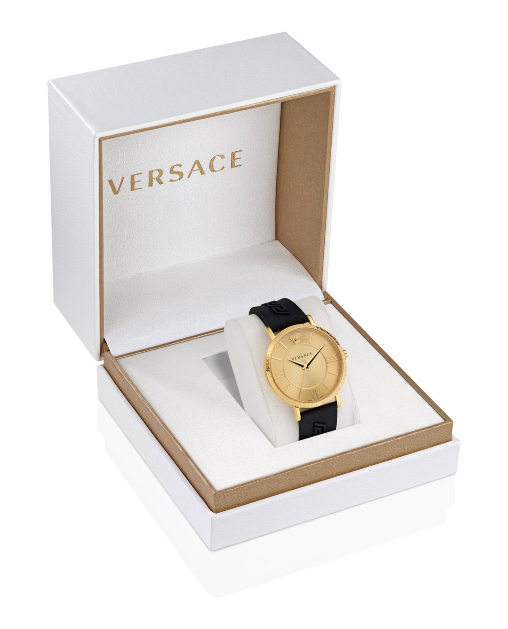 Versace V-Eternal Silicone Watch Watches - Tophatter Daily Deals