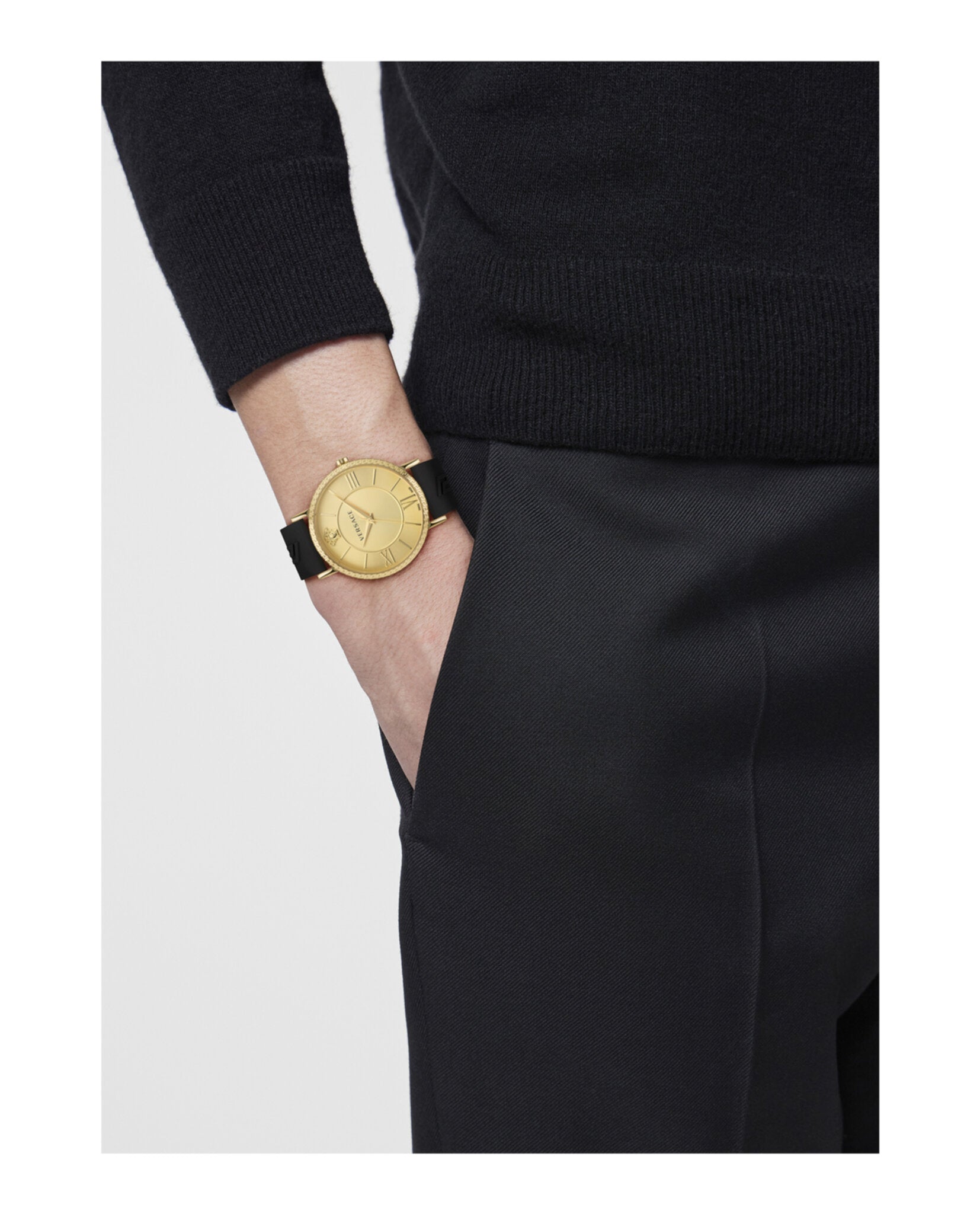 Versace V-Eternal Silicone Watch Watches - Tophatter Daily Deals