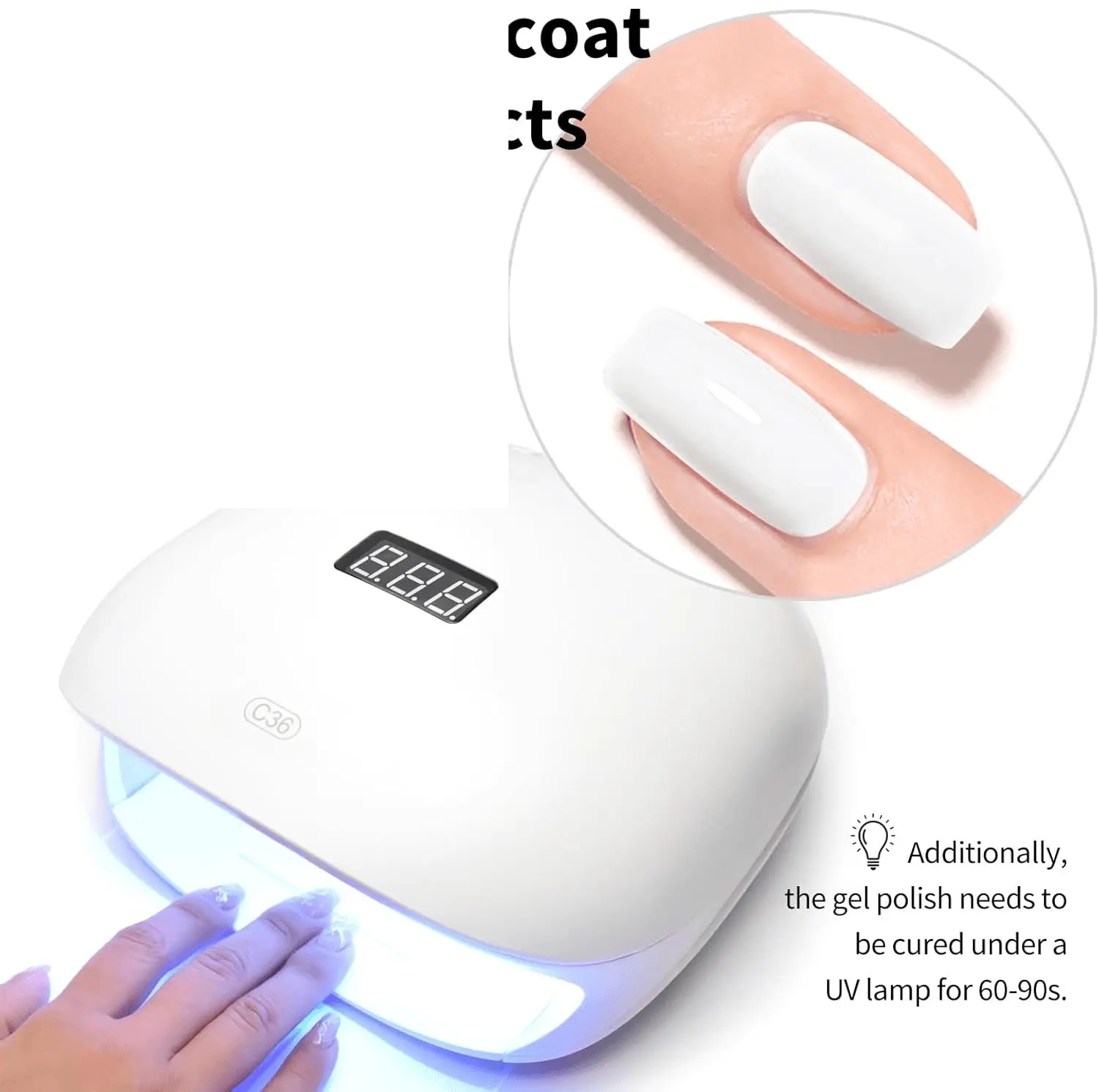 VENALISA Semi-Permanent White Nail Polish: Eco-Friendly, and Easy to Apply - Tophatter Daily Deals