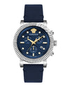 Versace V-Chrono Classic Leather Watch Stainless Steel-VESQ00122 Watches - Tophatter Daily Deals