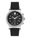 Versace V-Chrono Classic Leather Watch Stainless Steel-VESQ00222 Watches - Tophatter Daily Deals