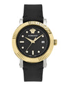 Versace V-Classic Leather Watch Two Tone Watches - Tophatter Daily Deals