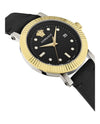 Versace V-Classic Leather Watch Watches - Tophatter Daily Deals
