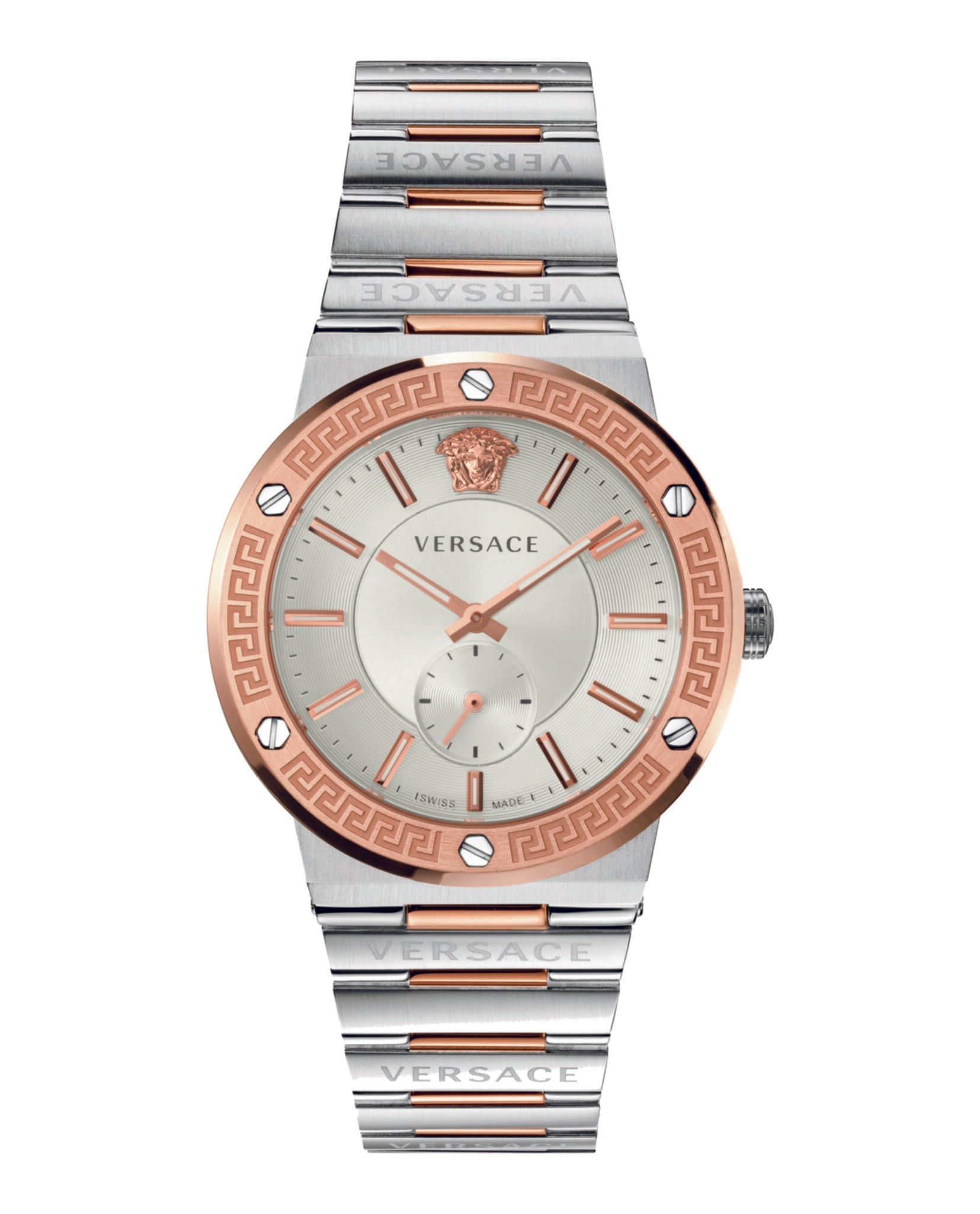 Versace Greca Logo Bracelet Watch Two Tone Watches - Tophatter Daily Deals