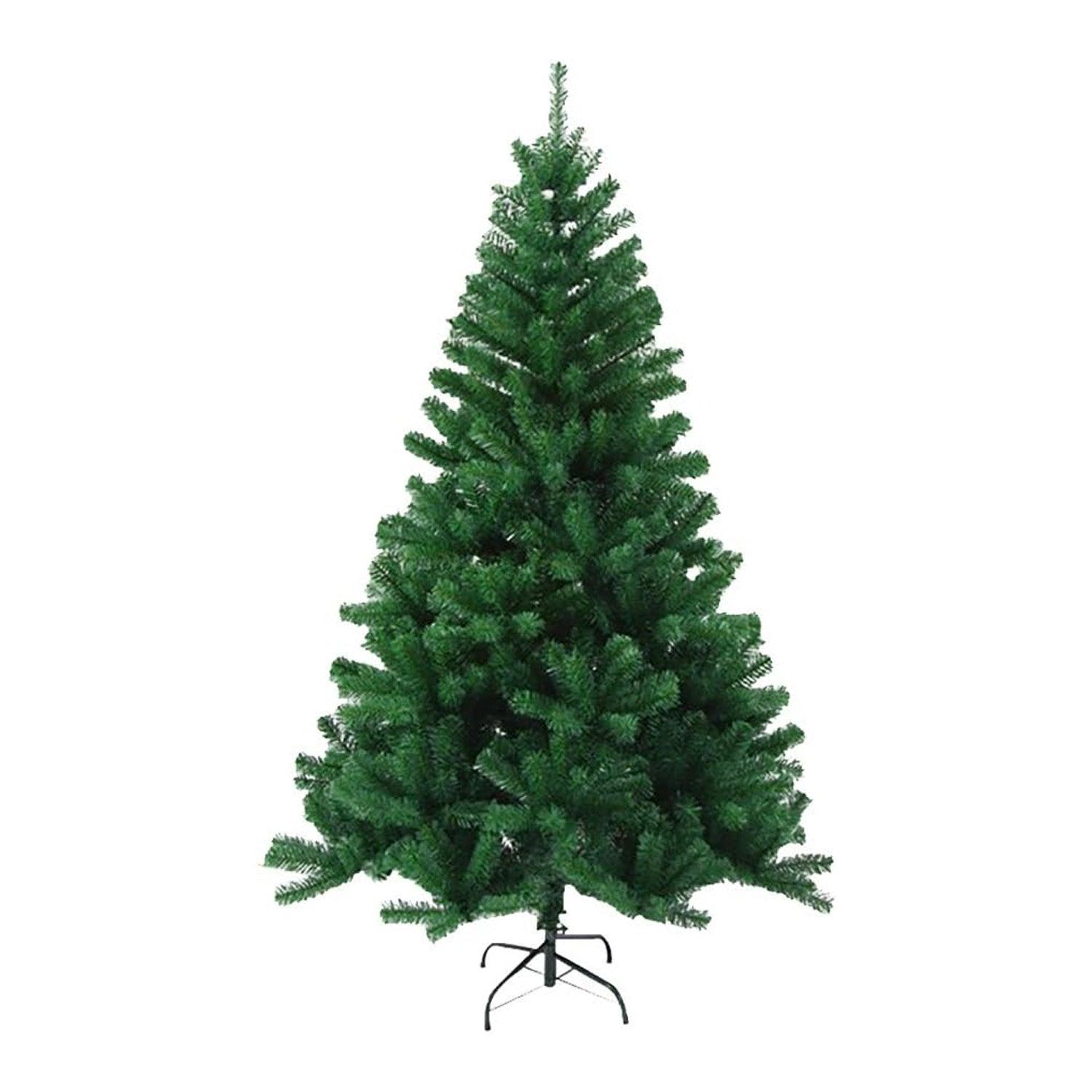 Christmas Decoration Tree - 6ft Christmas Tree Snow Flocked Artificial Tree with Pine Cones and Metal Stand Green Christmas - Tophatter Daily Deals