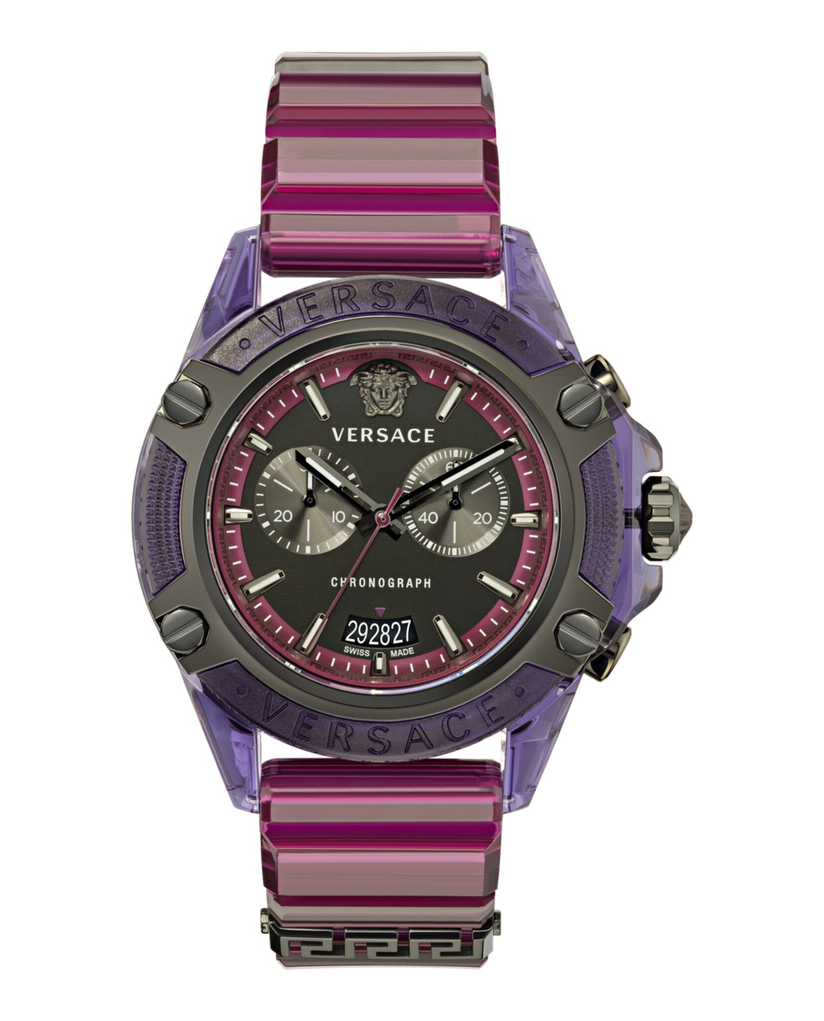Versace Icon Active Chronograph Watch Purple Watches - Tophatter Daily Deals