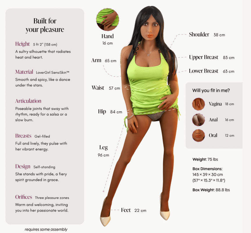 Lover Doll Isabel Caramel 5ft 2in – Realistic Love Doll > Sex Toys > Sex Dolls > Premium - Tophatter Daily Deals